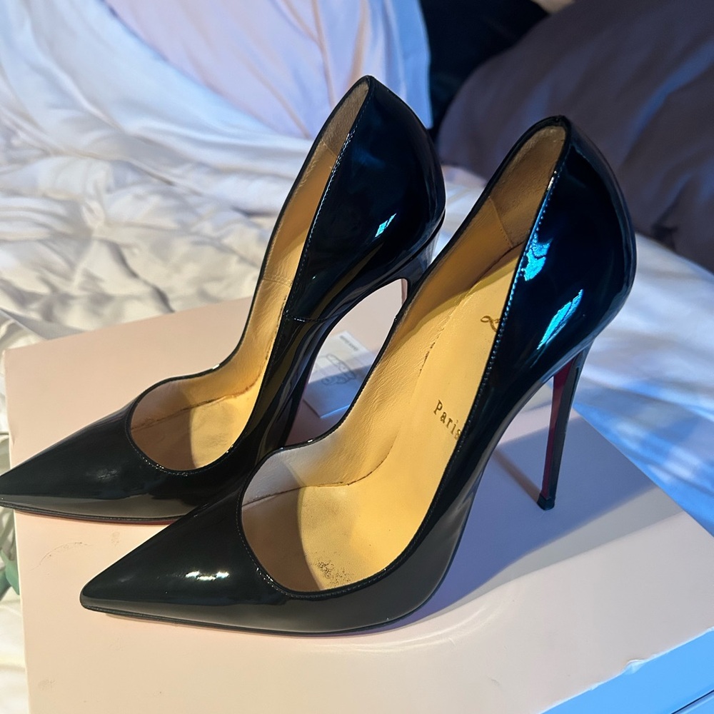 Christian Louboutin Black Patent Leather Heels